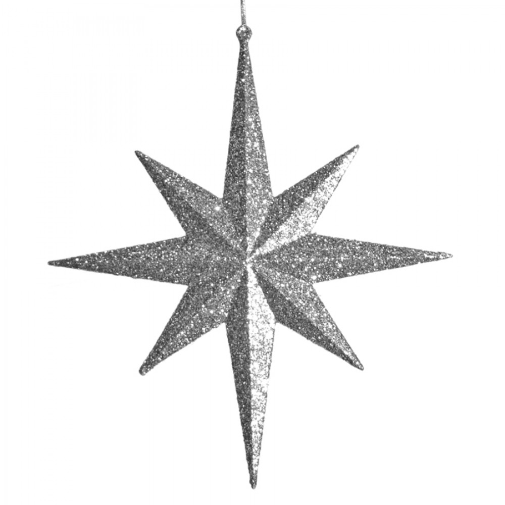 30cm8punktstjerneglitterslv-33