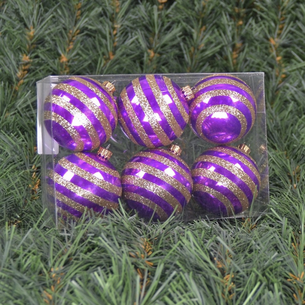 6cmjulekuglerperlemorlillamedvandrettestriberafchampagneglitter6stkiboks-31