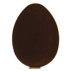 Påskeæg, stående, brun velour, 35 cm