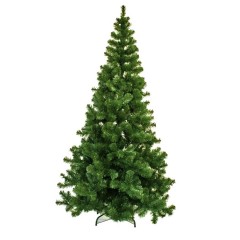210 cm kunstgran juletræ, Ø128 cm